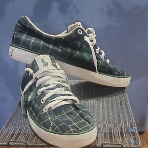 Polo by Ralph Lauren Green and White Sneakers